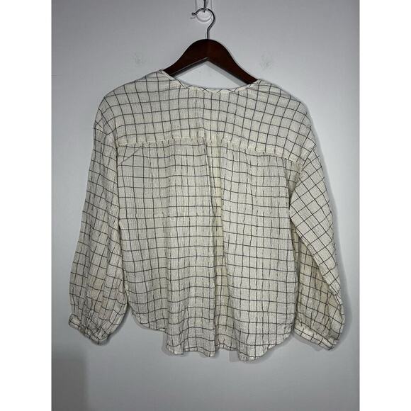 Madewell Meadow Shirt in Windowpane Size XS - Picture 6 of 6